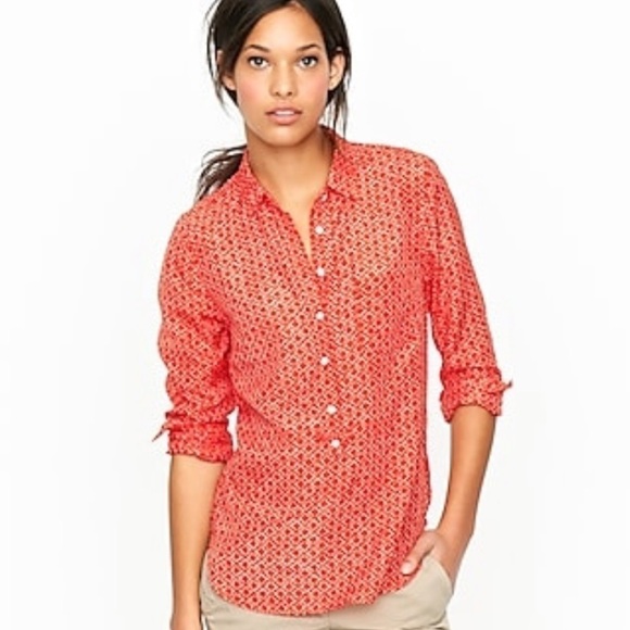 J. Crew 3/4 button down - Picture 1 of 5